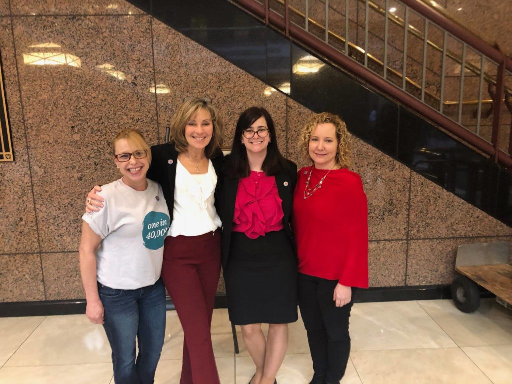 AFE survivors in the lobby at Connecticut Capitol building.