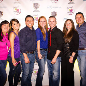 Group of AFE supporters at Tango of the Vines event.