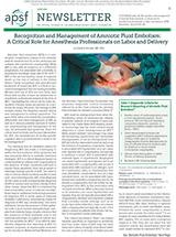 Anesthesia Patient Safety news article.